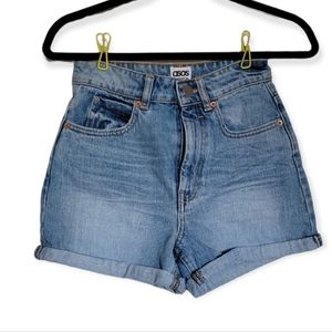 Asos denim high-waisted jeans